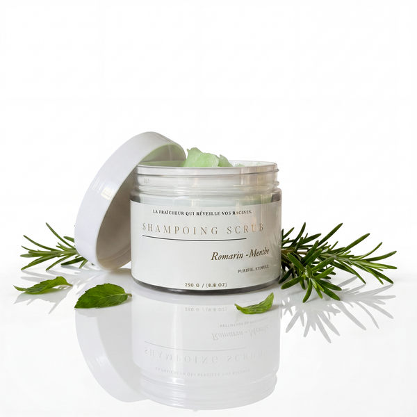 Scrub capillaire détox romarin et menthe NMB pour cuir chevelu