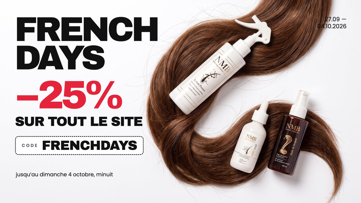 French Days NMB : −25 % sur tout le site avec le code FRENCHDAYS