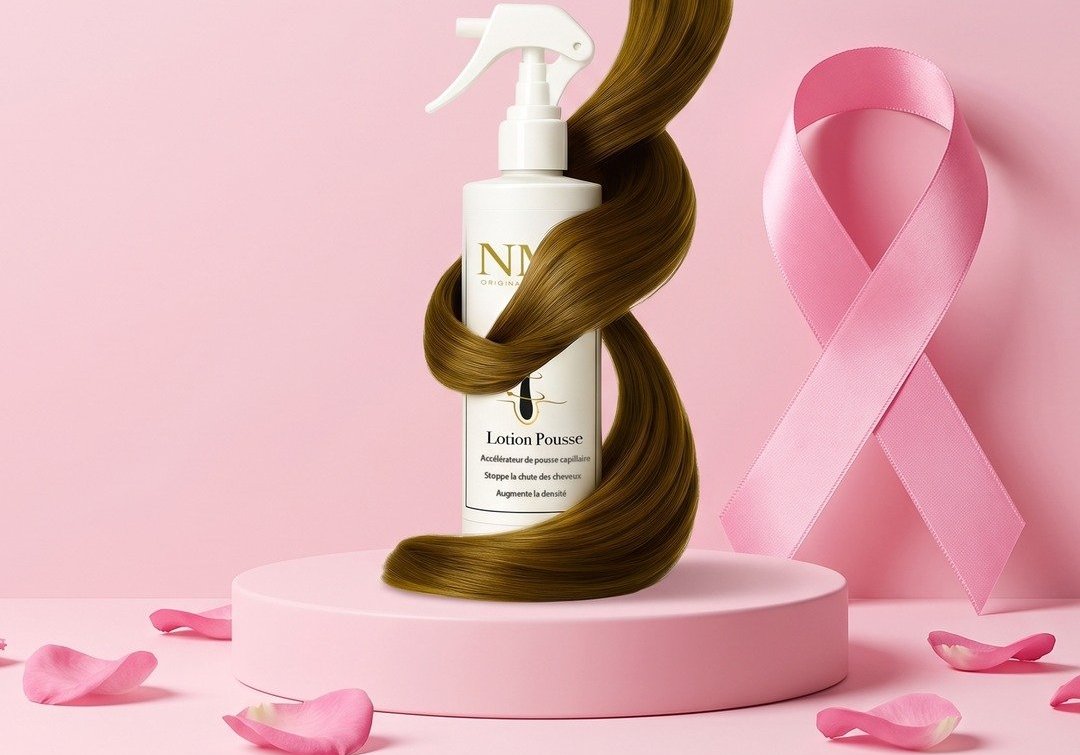 Lotion Pousse NMB et ruban rose